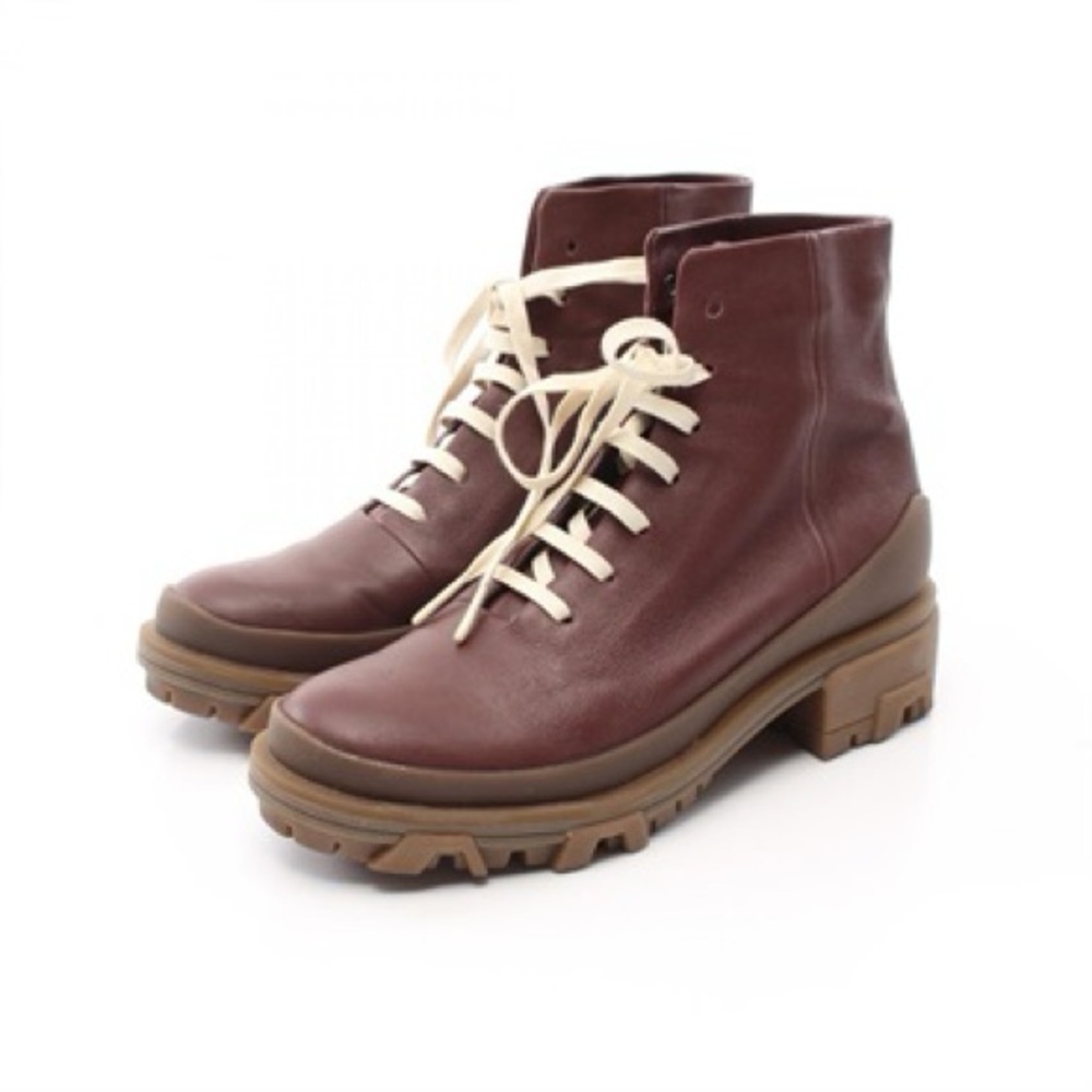 Rag & Bone Shiloh Hiker Burgundy Lace Up Boots